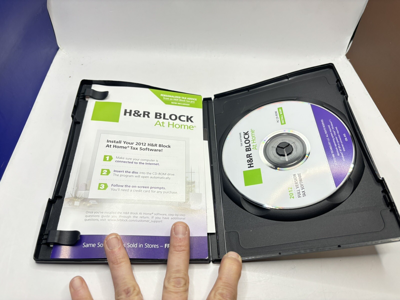 H&R Block At Home Deluxe + E-file + State 2012 Vintage Computer Program
