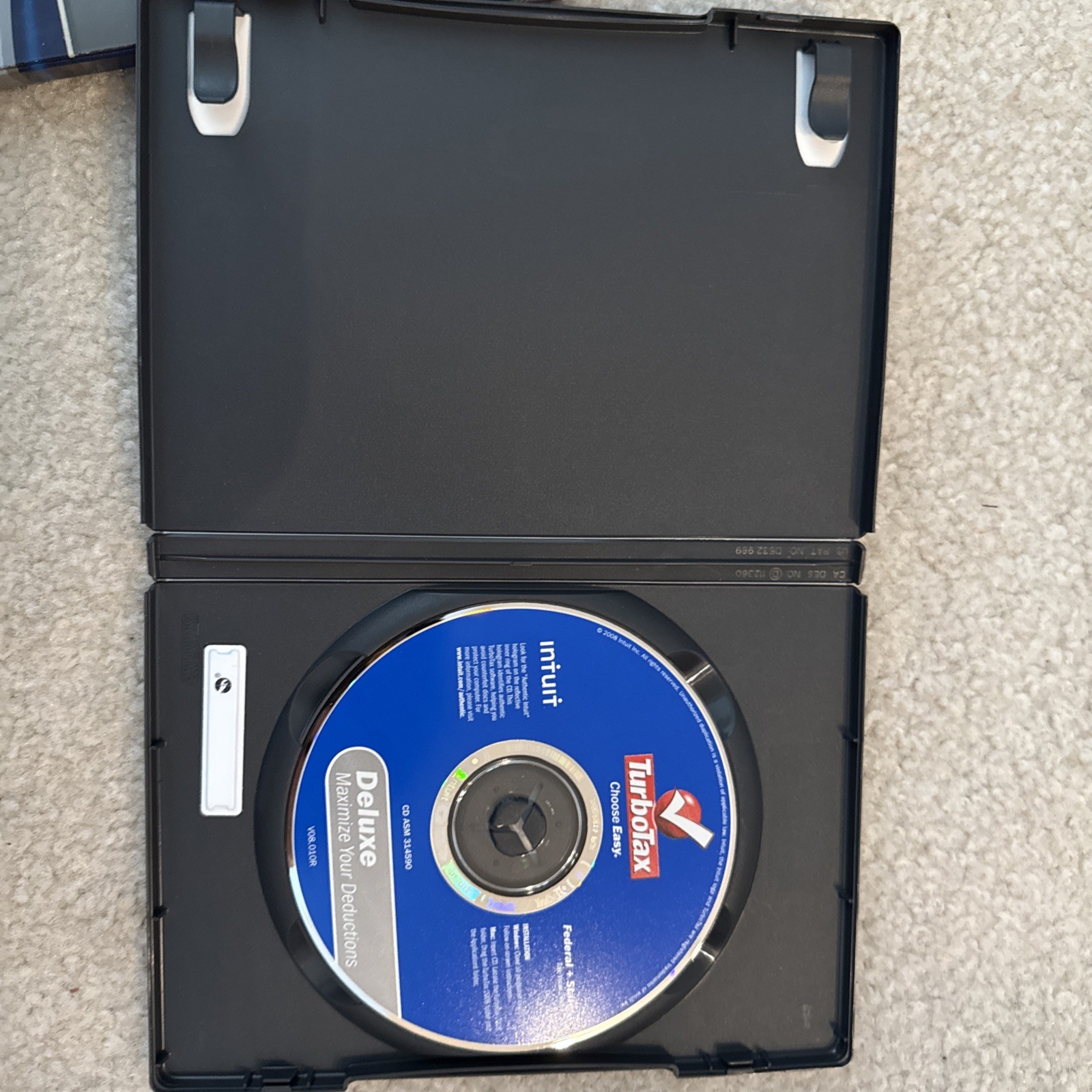 ✅Turbo Tax Deluxe 2008 Federal & State Returns plus Federal E-File in Sleeve