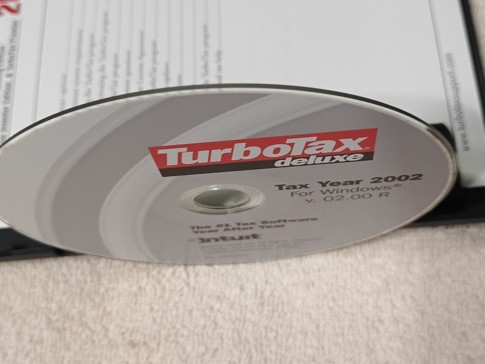Intuit TurboTax Deluxe Federal Return – Tax Year 2002 – Fast Shipping