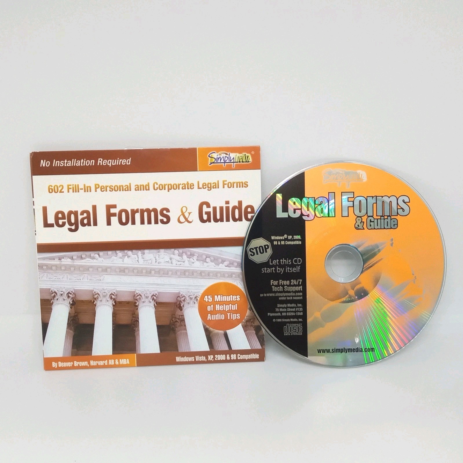 Vintage Legal Forms & Guide Windows CD-ROM (602 personal / corporate forms)