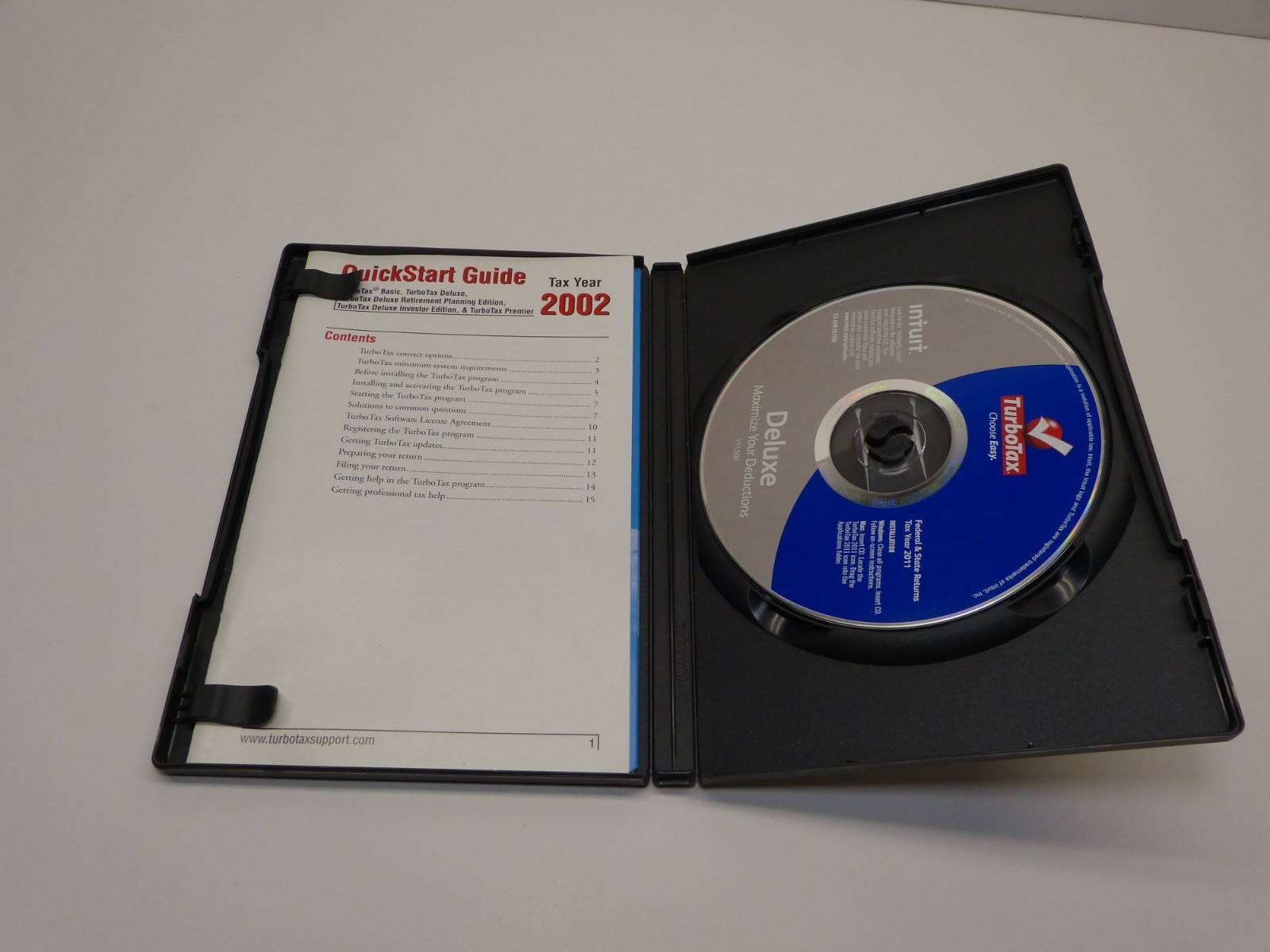 Intuit Turbo Tax Deluxe Federal & State 2002