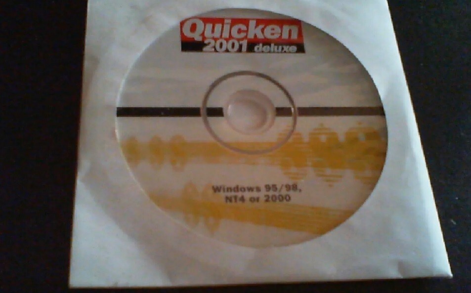 Quicken 2001 Deluxe Financial Software Windows Version CD no subscription