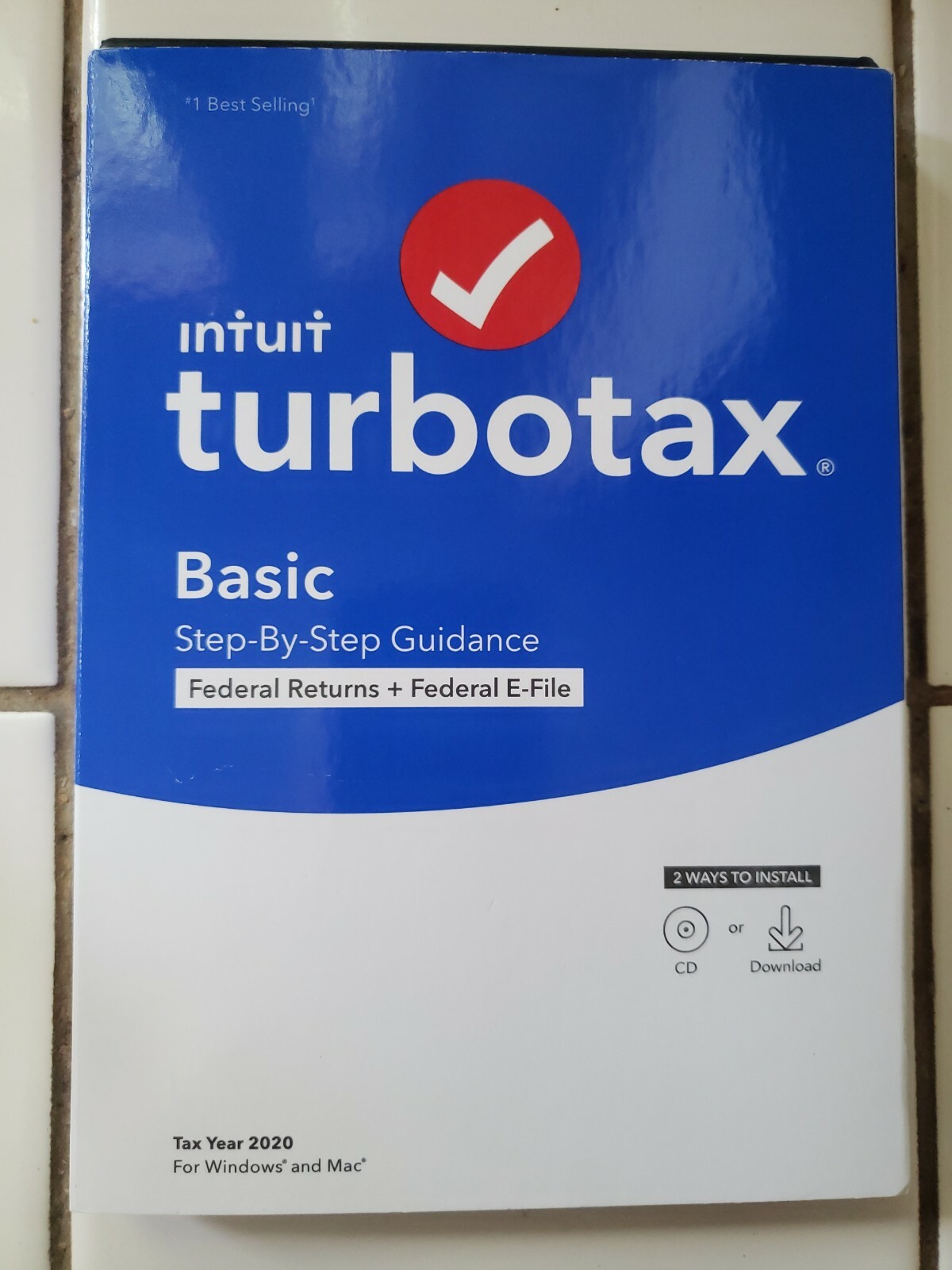 TurboTax Basic 2020 Desktop Tax Software, Federal Returns Only + Federal E-file