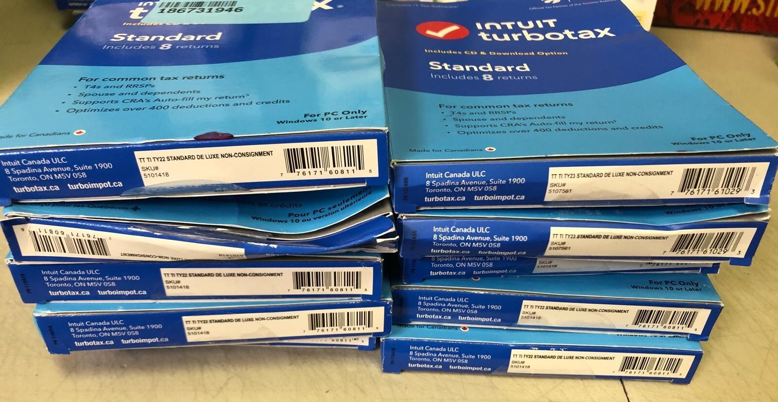 Intuit TurboTax tax software for 2022- *EXPIRED*- LOT OF 10- #IT3