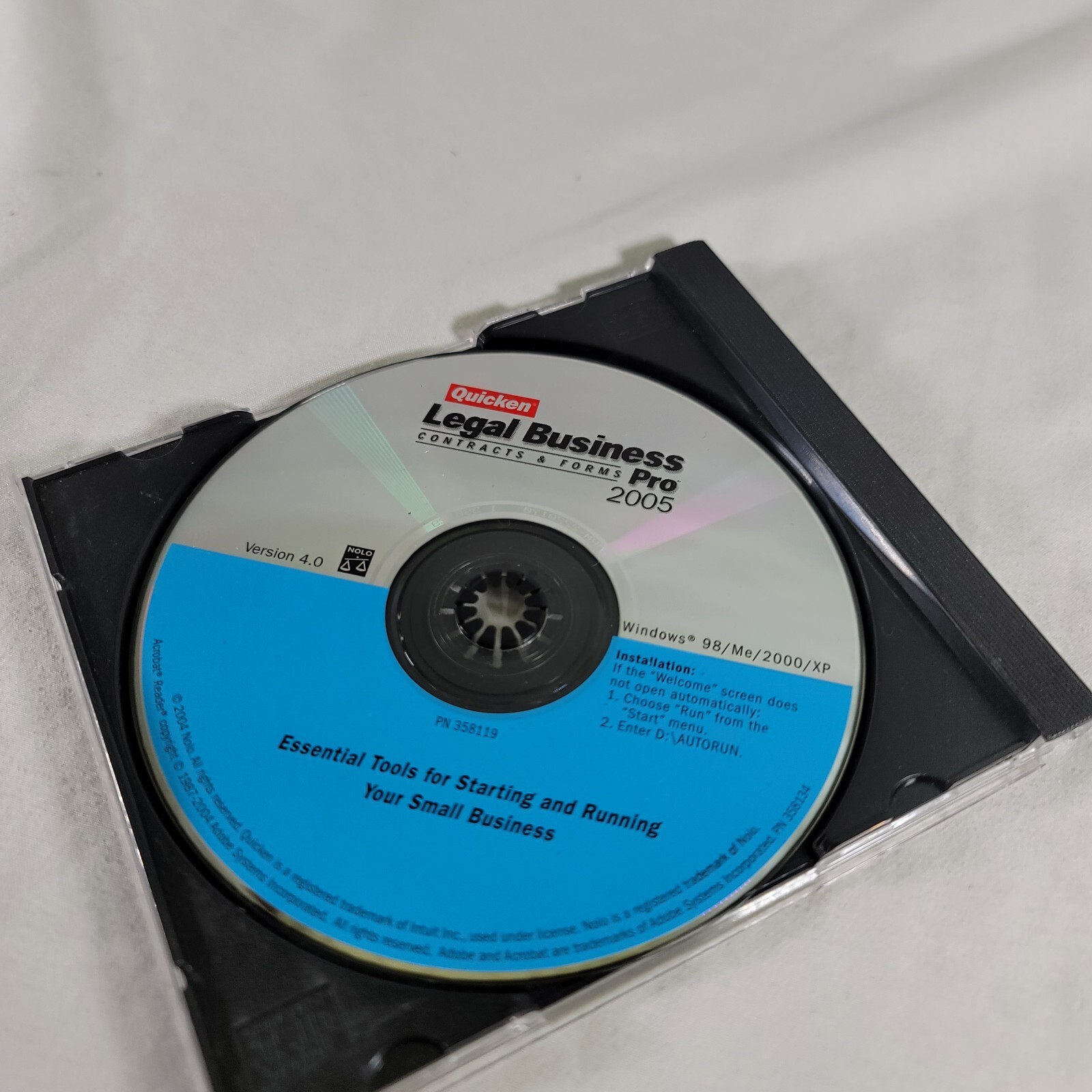 Quicken Legal Business Pro Contracts & Forms 2005 – Disc Only