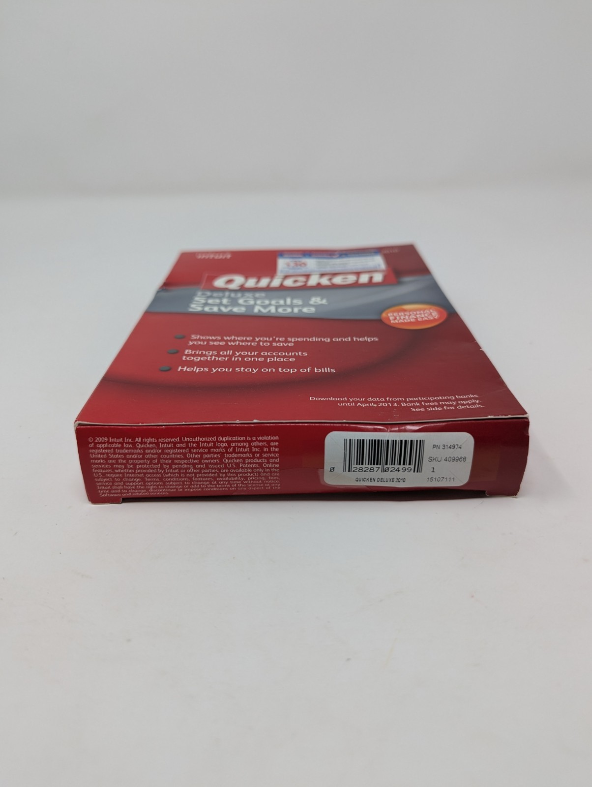 Intuit Quicken Deluxe 2010 for Windows XP/Vista/7