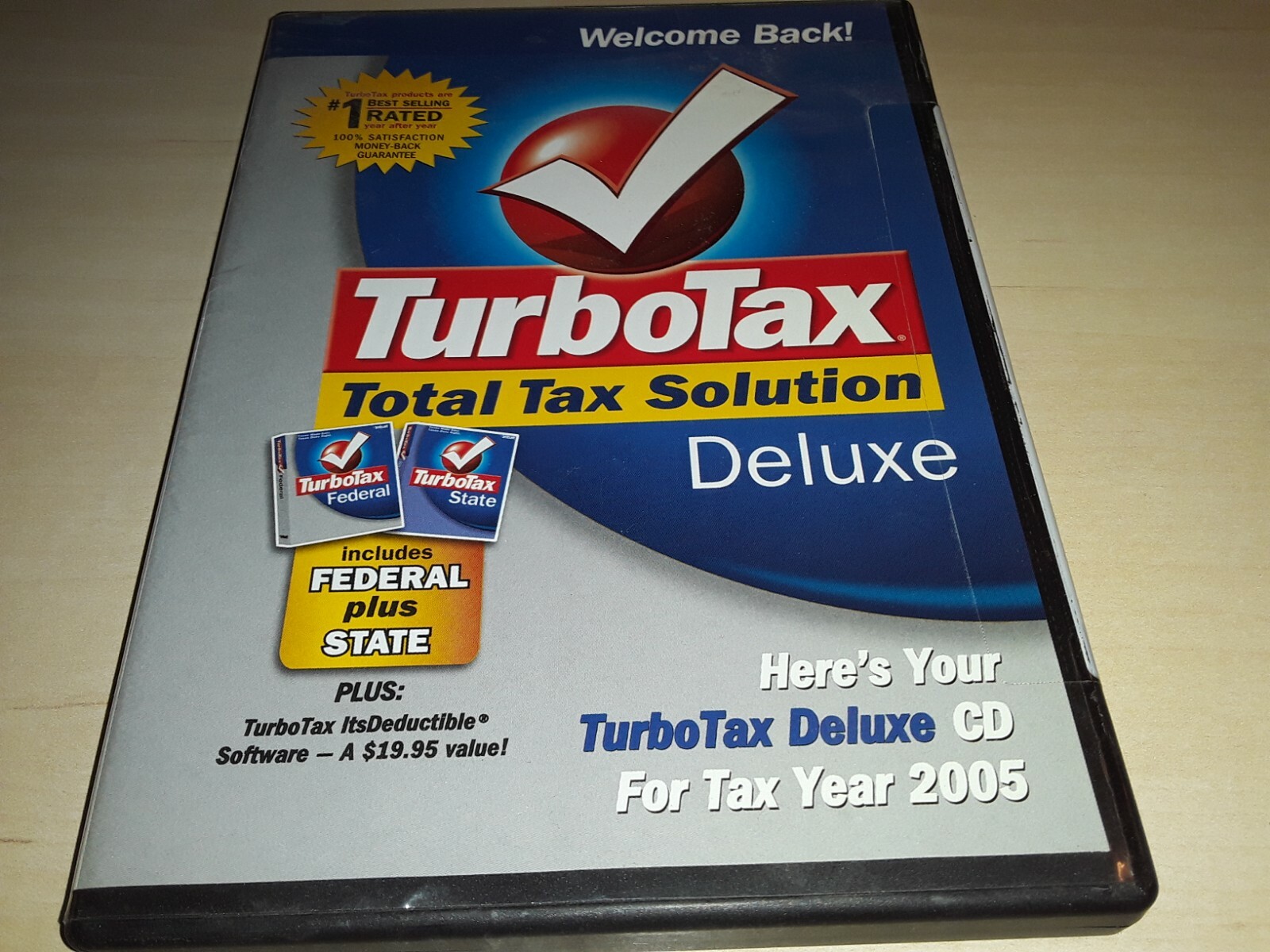 Turbo Tax Deluxe Federal State 2005 … New in the box …