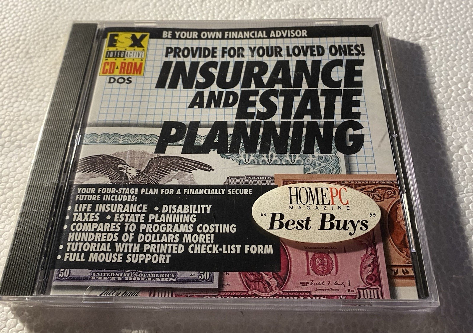 Insurance and Estate Planning CD-Rom Vintage New Sealed Free Fast Shipping.