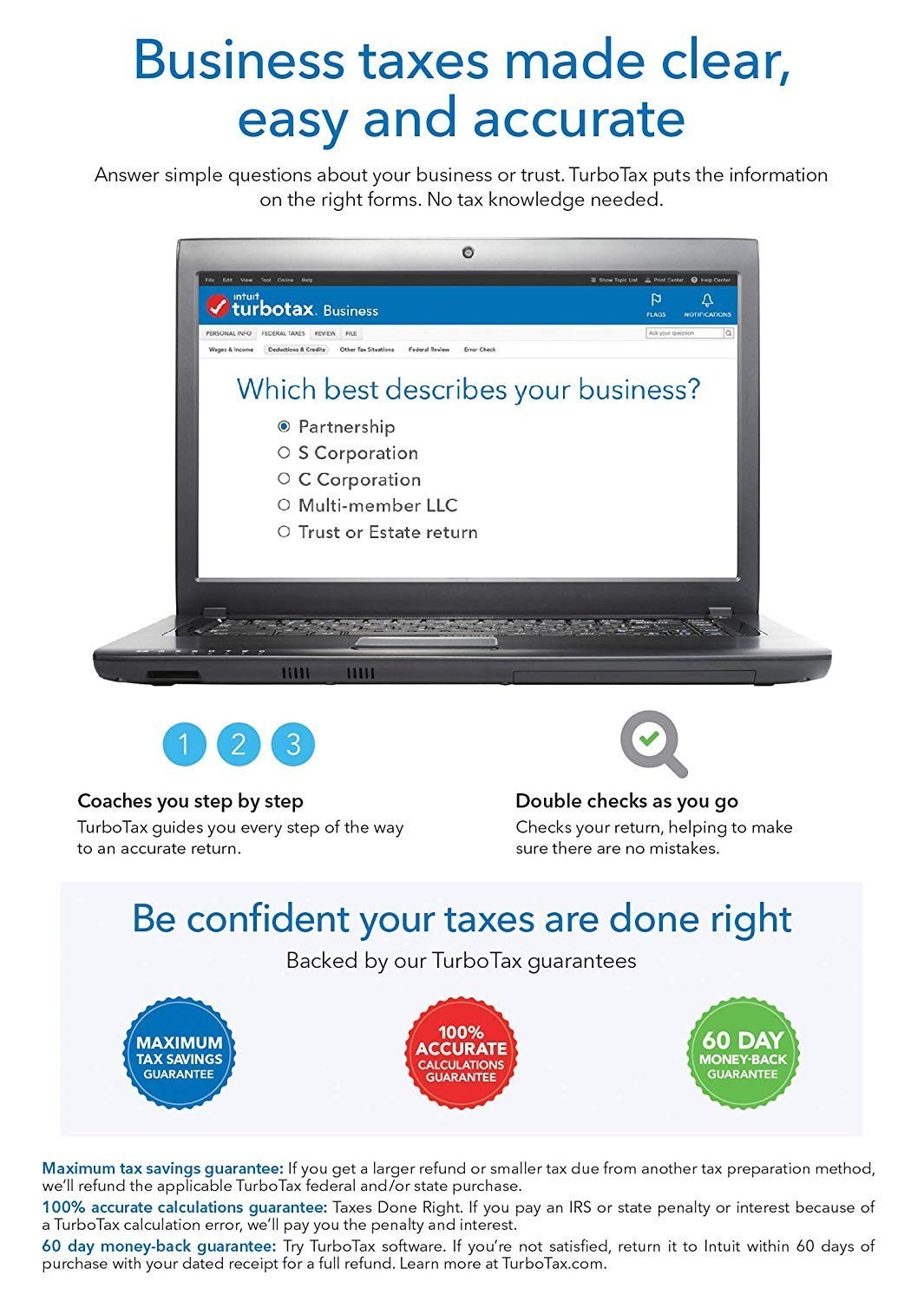 TurboTax Business 2014 S/C Corp Physical CD Win Full Updates | #1 Install Exper