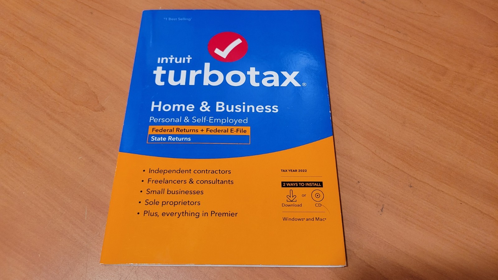 LOOK *Retail* ✅Genuine ✅ 2022 TURBOTAX HOME & BUSINESS Plus STATE CD TURBO TAX