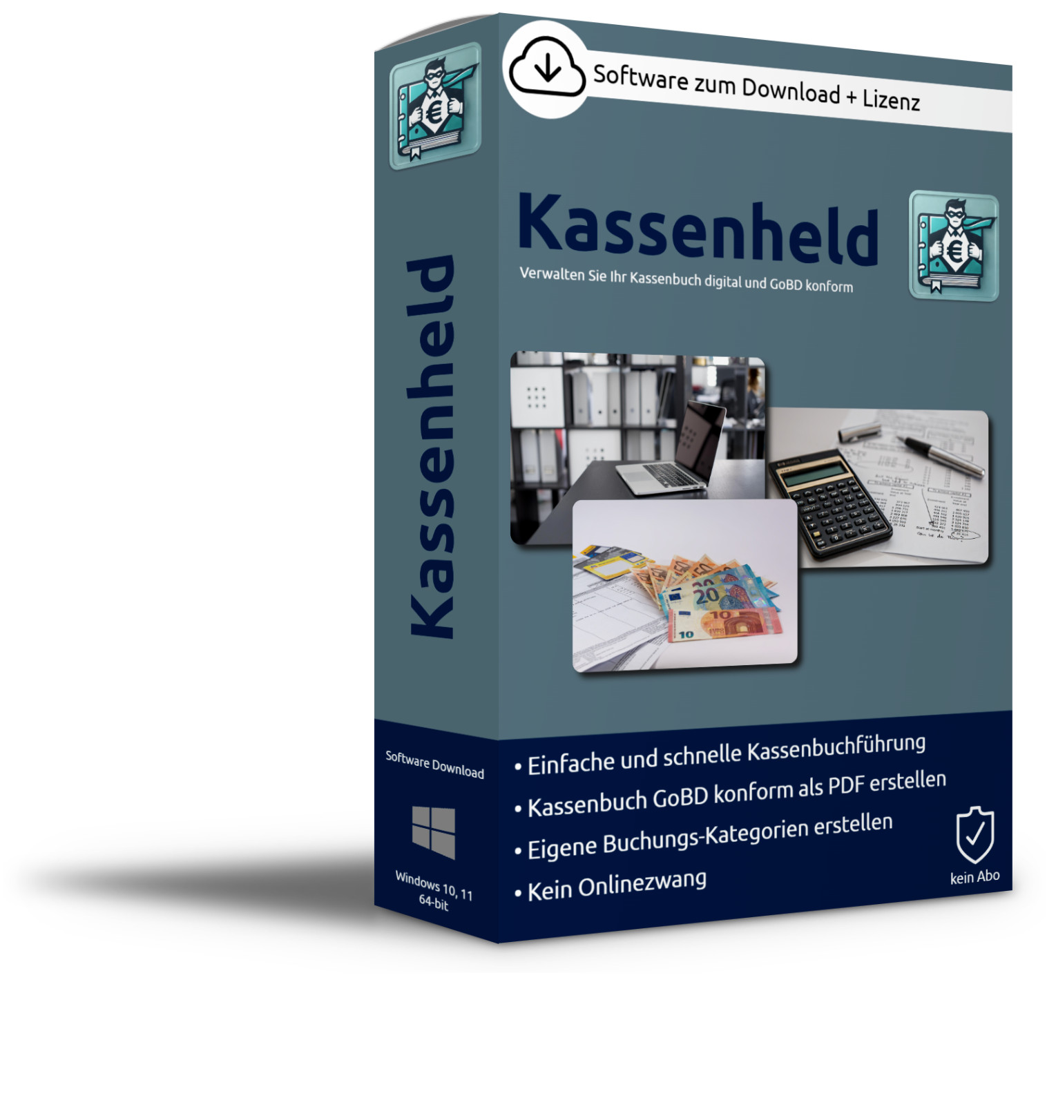 Digital cash book GoBD export PDF management of the cash book without Excel