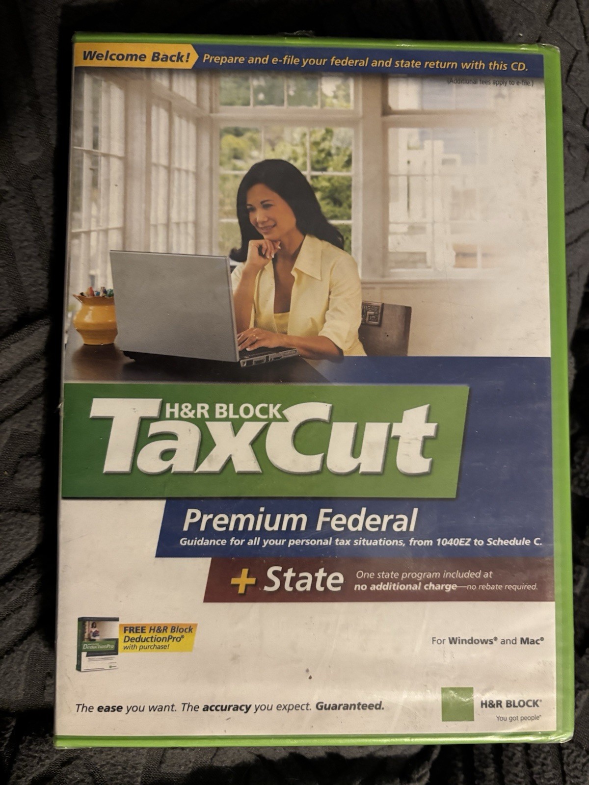 H&R Block Tax Cut Premium Federal + State 2006 Tax Year Windows and Mac CD-ROM