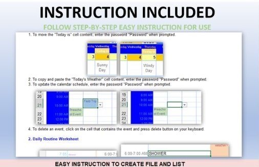 Excel Simple Customizable Automated First Calendar 2025 Scheduling