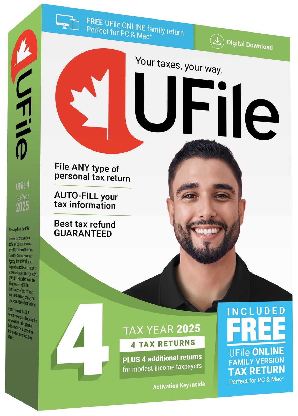 UFILE 4 Tax Software Year 2025 (PC)