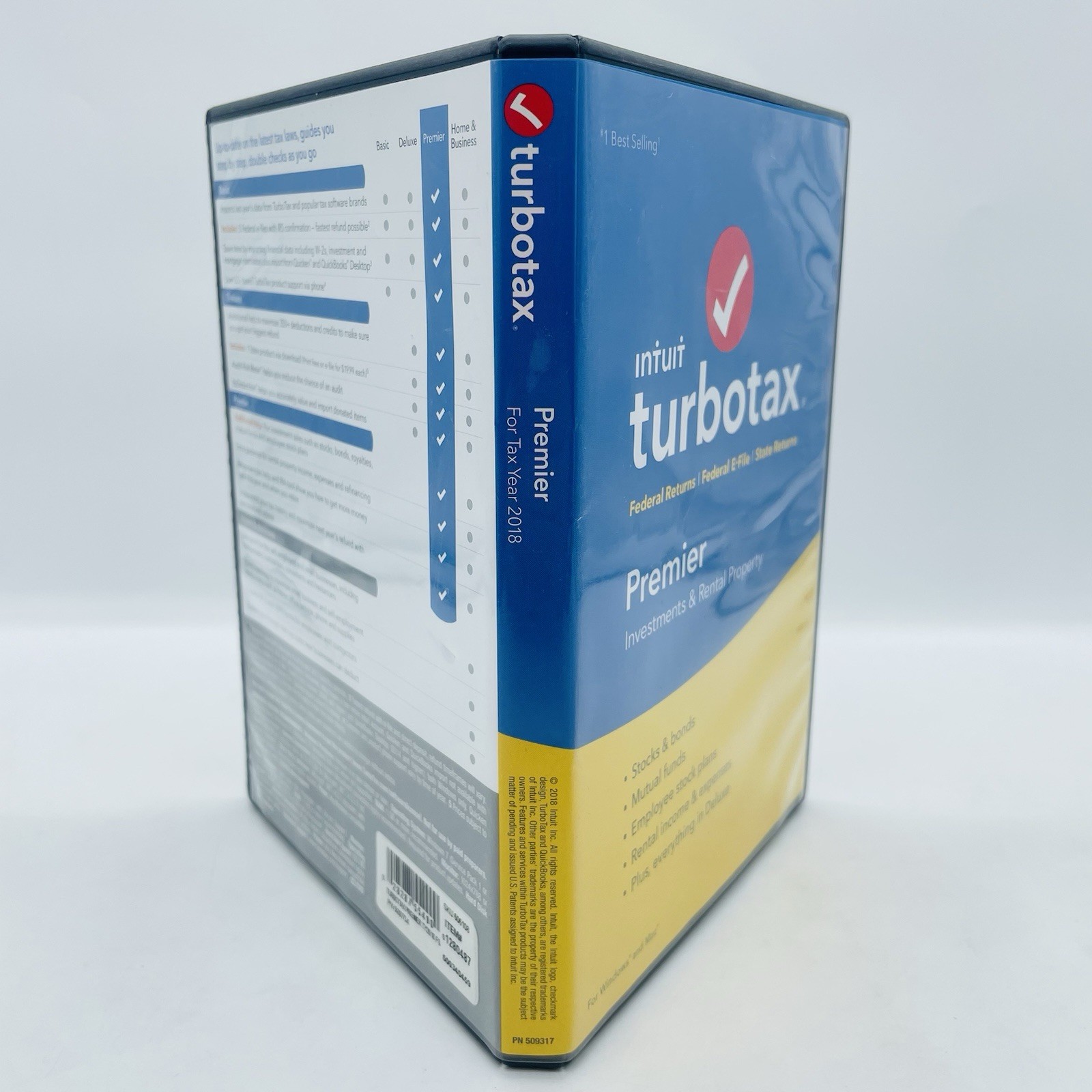 2018 TurboTax Premier Investments & Rental Property, Fed & State Income PC & MAC