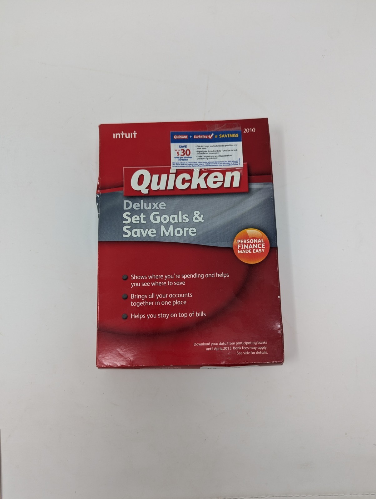 Intuit Quicken Deluxe 2010 for Windows XP/Vista/7