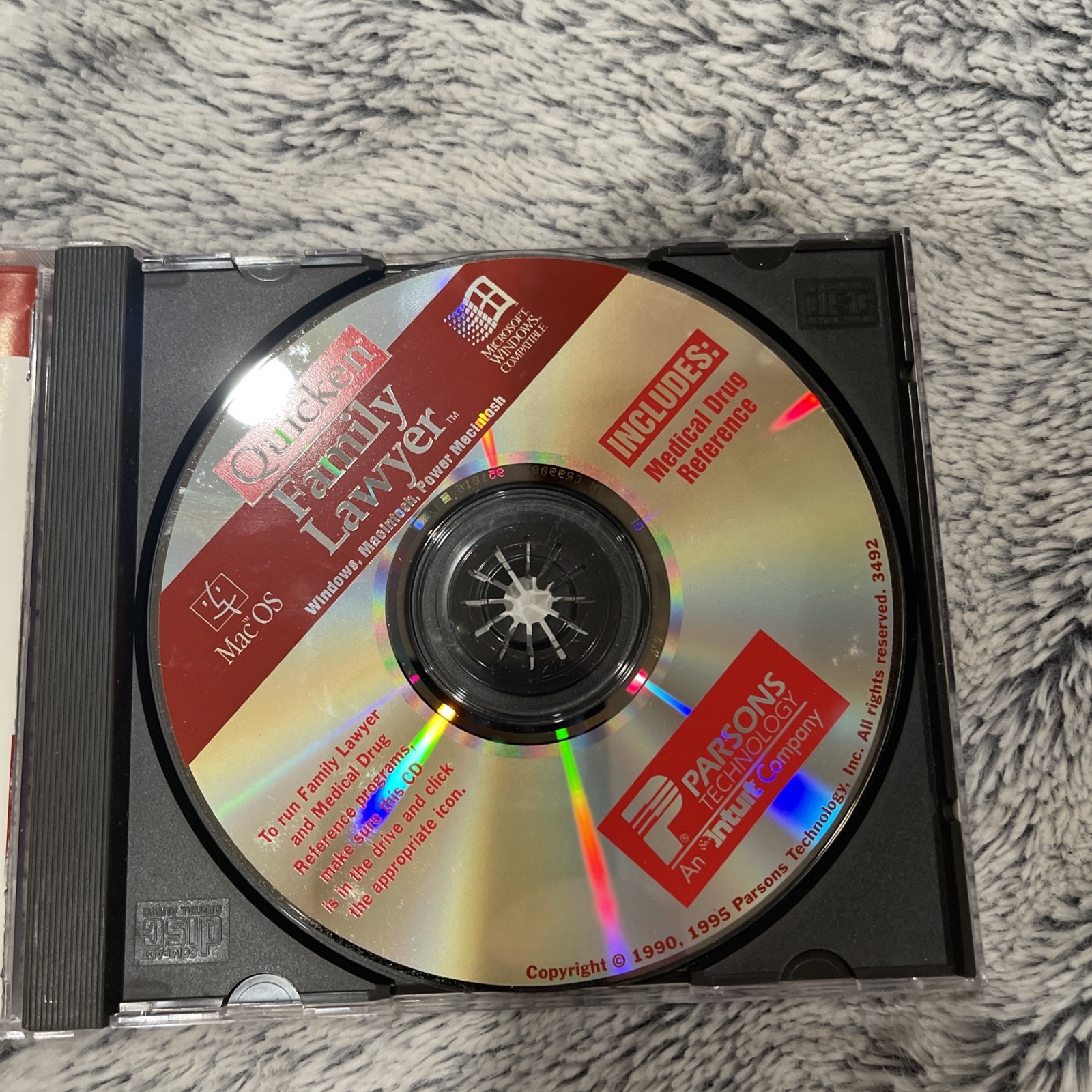 1995 Quicken Family Lawyer For Windows 3.1 Vintage