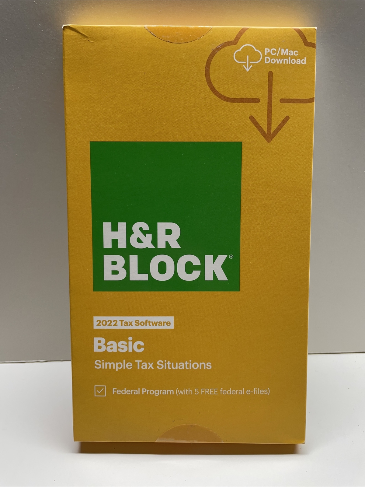 H&R Block 2022 Tax Software – Basic Simple Tax Situations PC/MAC ~ SEALED BOX