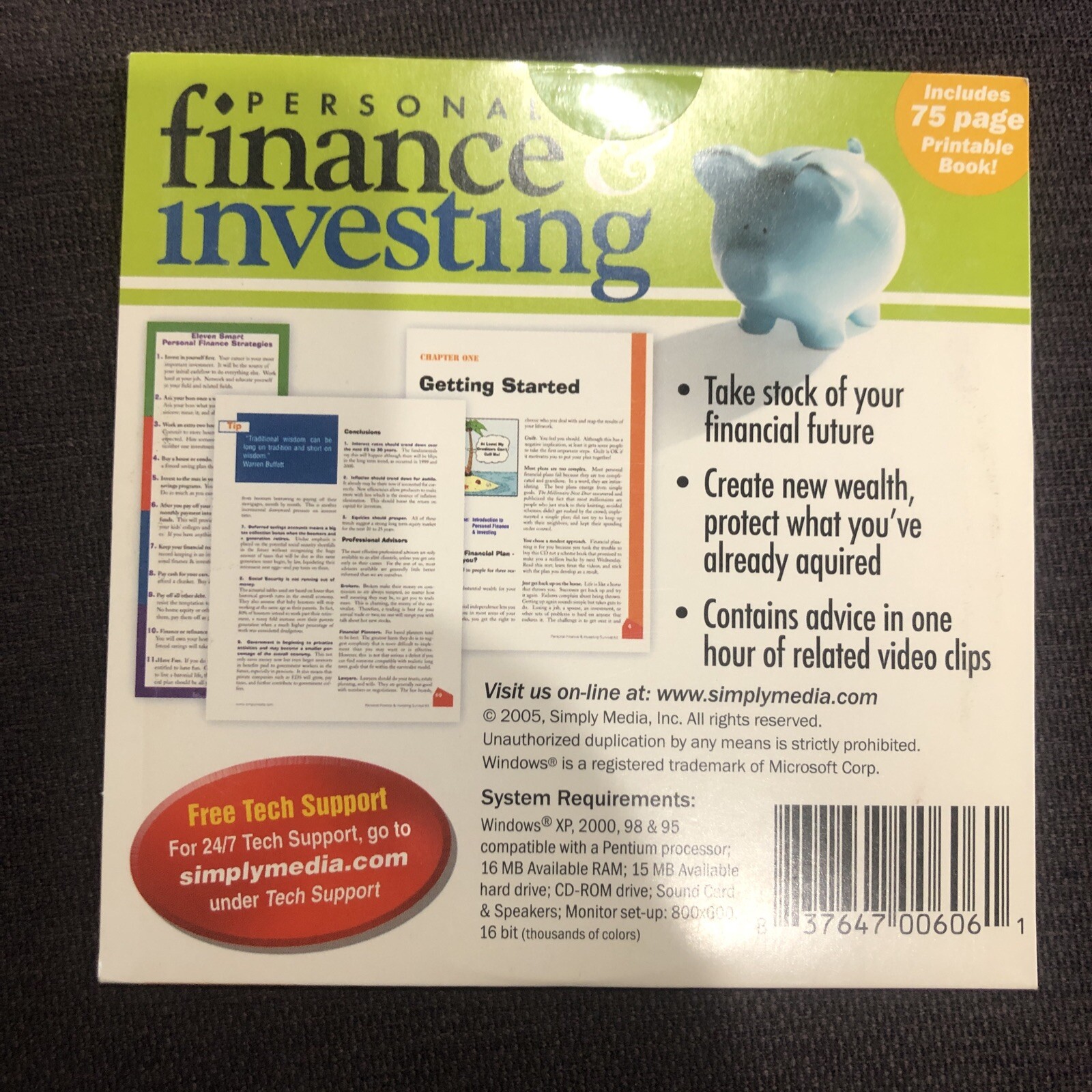 Personal Finance and Investing PC CD. SEALED