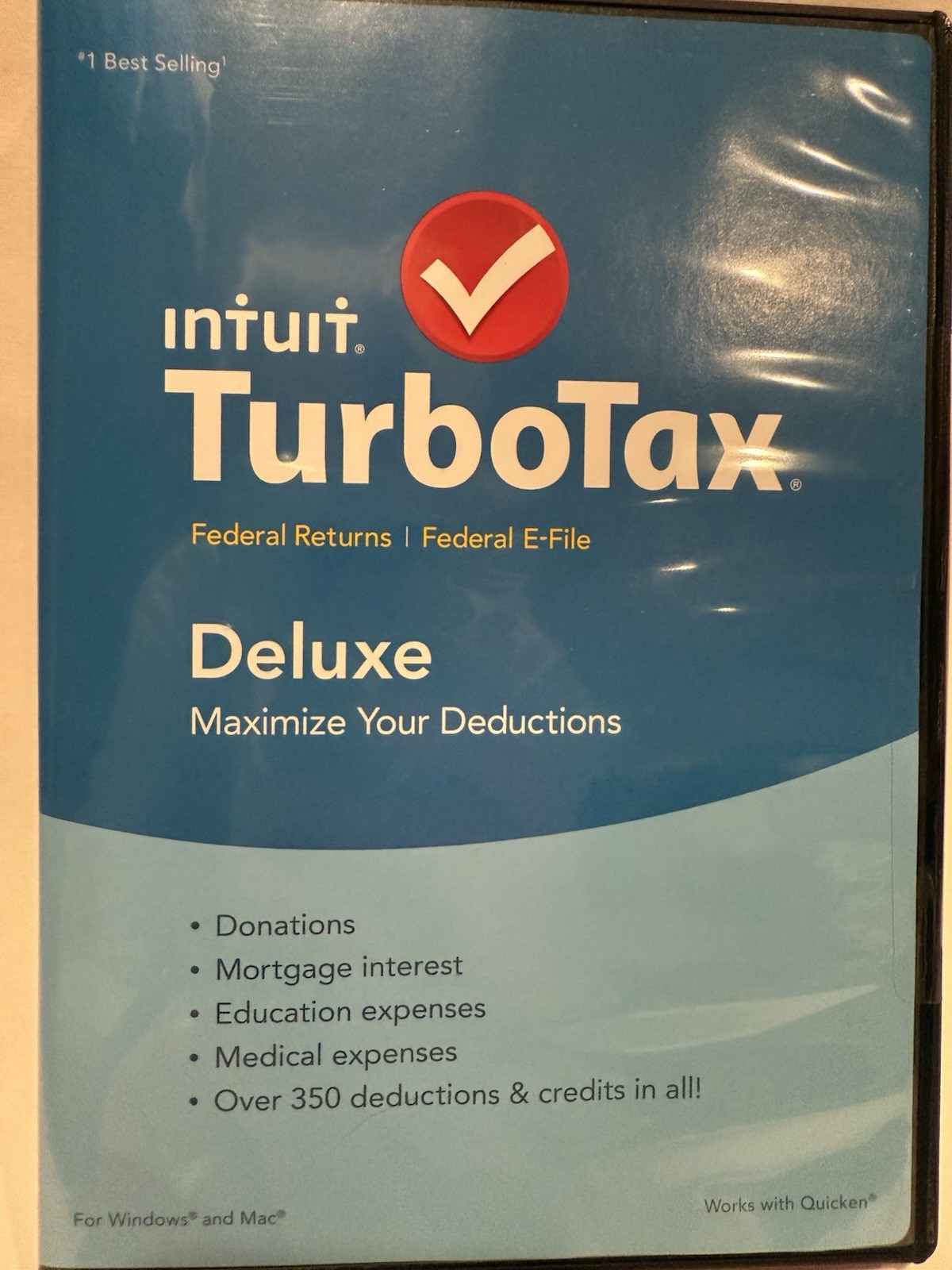 TurboTax Deluxe 2015 Federal Returns File for Windows & MAC