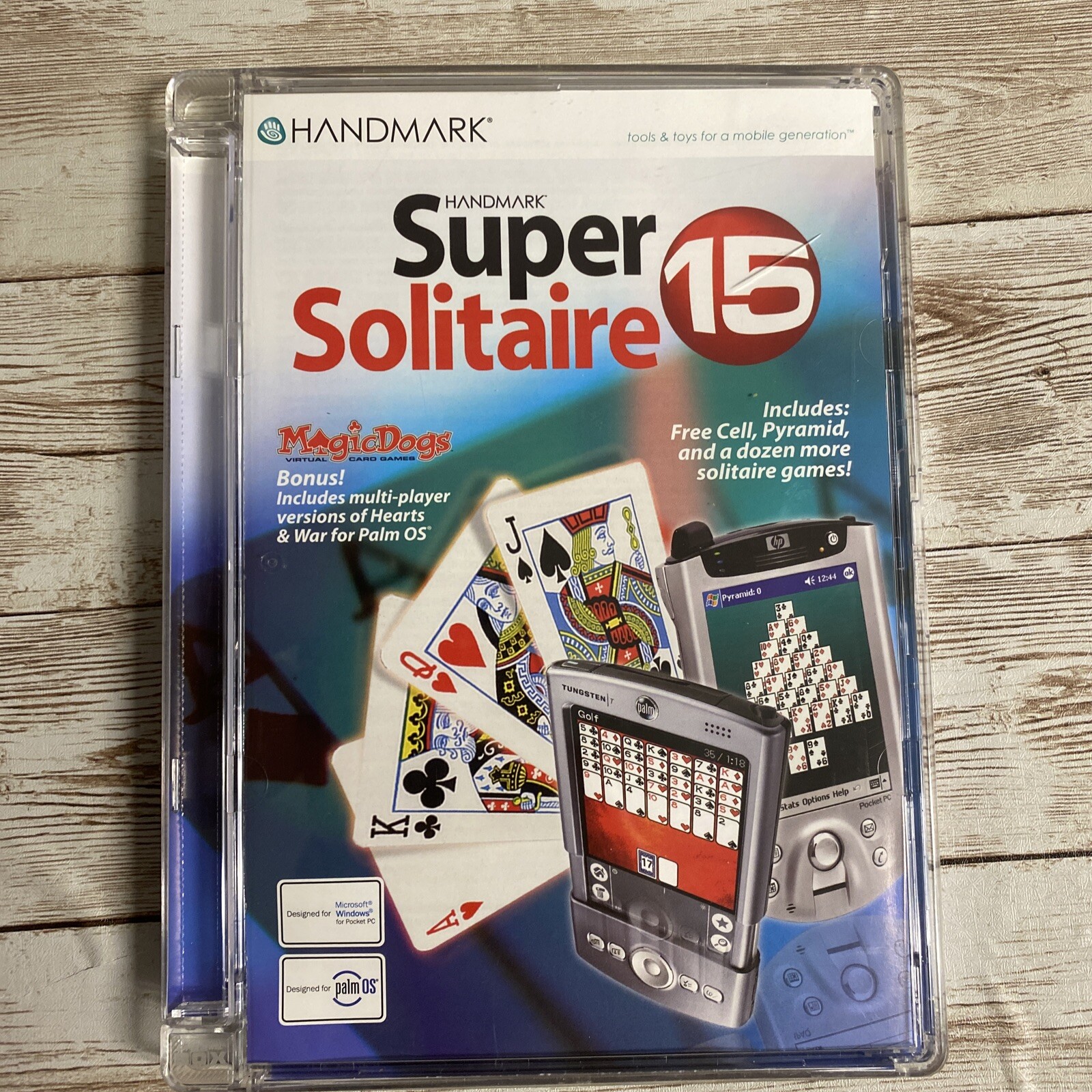 SUPER SOLITAIRE 15 GAMES FOR PALM OS OR POCKET PC BY HANDMARK Free Shipping