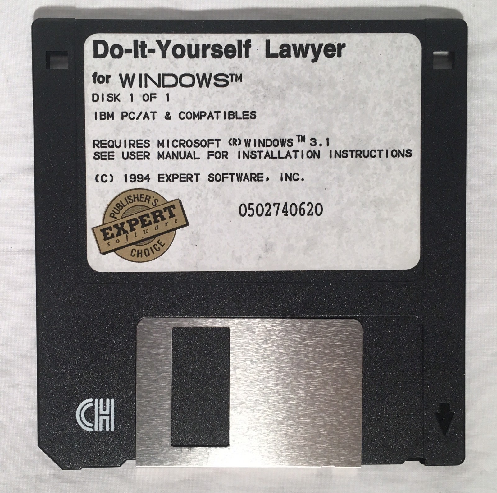 DO-IT-YOURSELF LAWYER 3.5″ Disk Windows 3.1 Expert Software Boxed W/ Manual