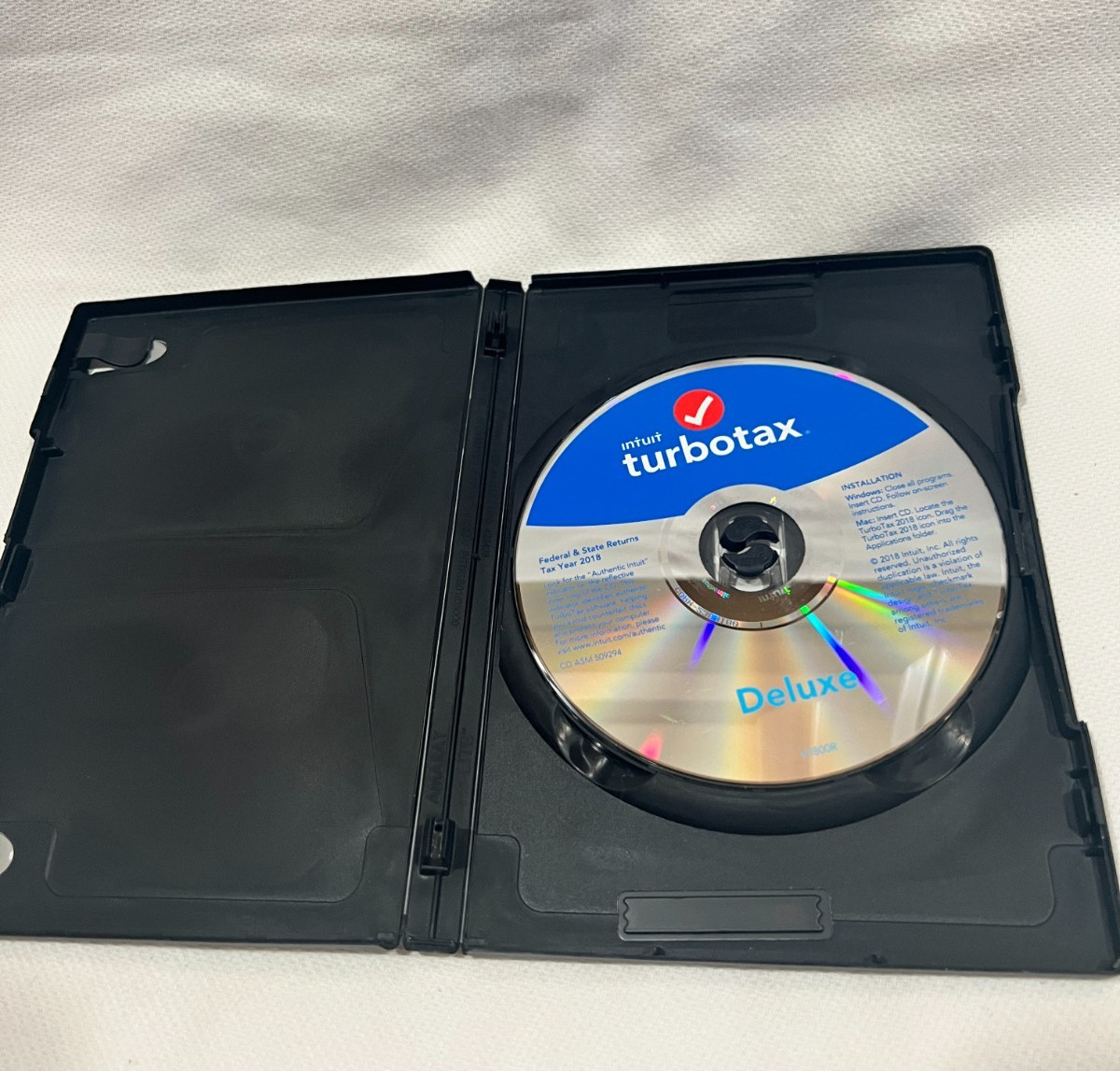 Intuit TurboTax Deluxe 2018 Federal Returns Federal E-File State Returns Irs Tax