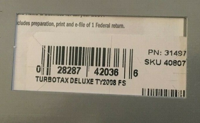(Lot of 4) Intuit TurboTax Deluxe Federal Returns 2008 2009 2010 2013