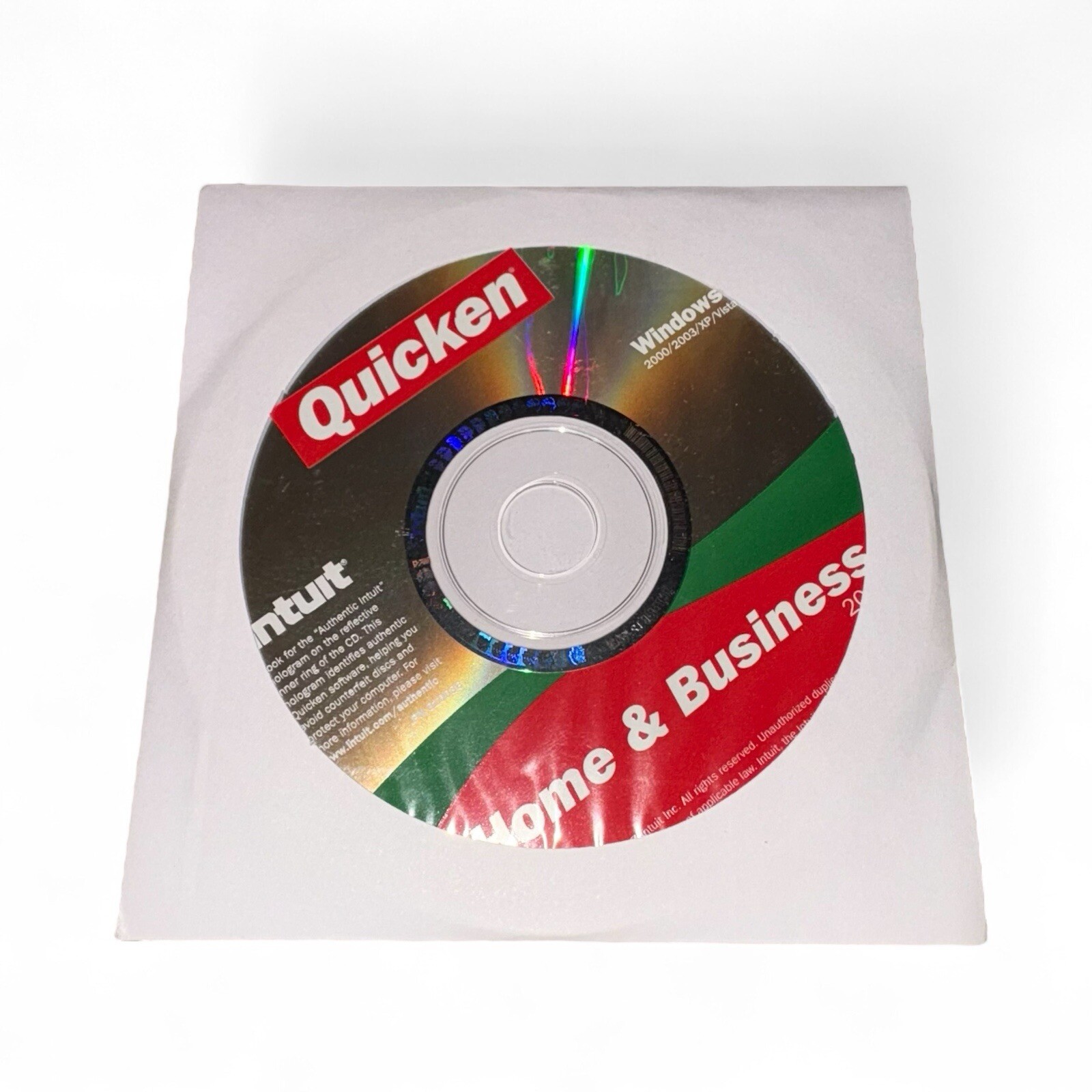 Intuit Quicken 2008 [Lot Of 10] Home Business Windows 2000/03/XP/Vista Disc Only