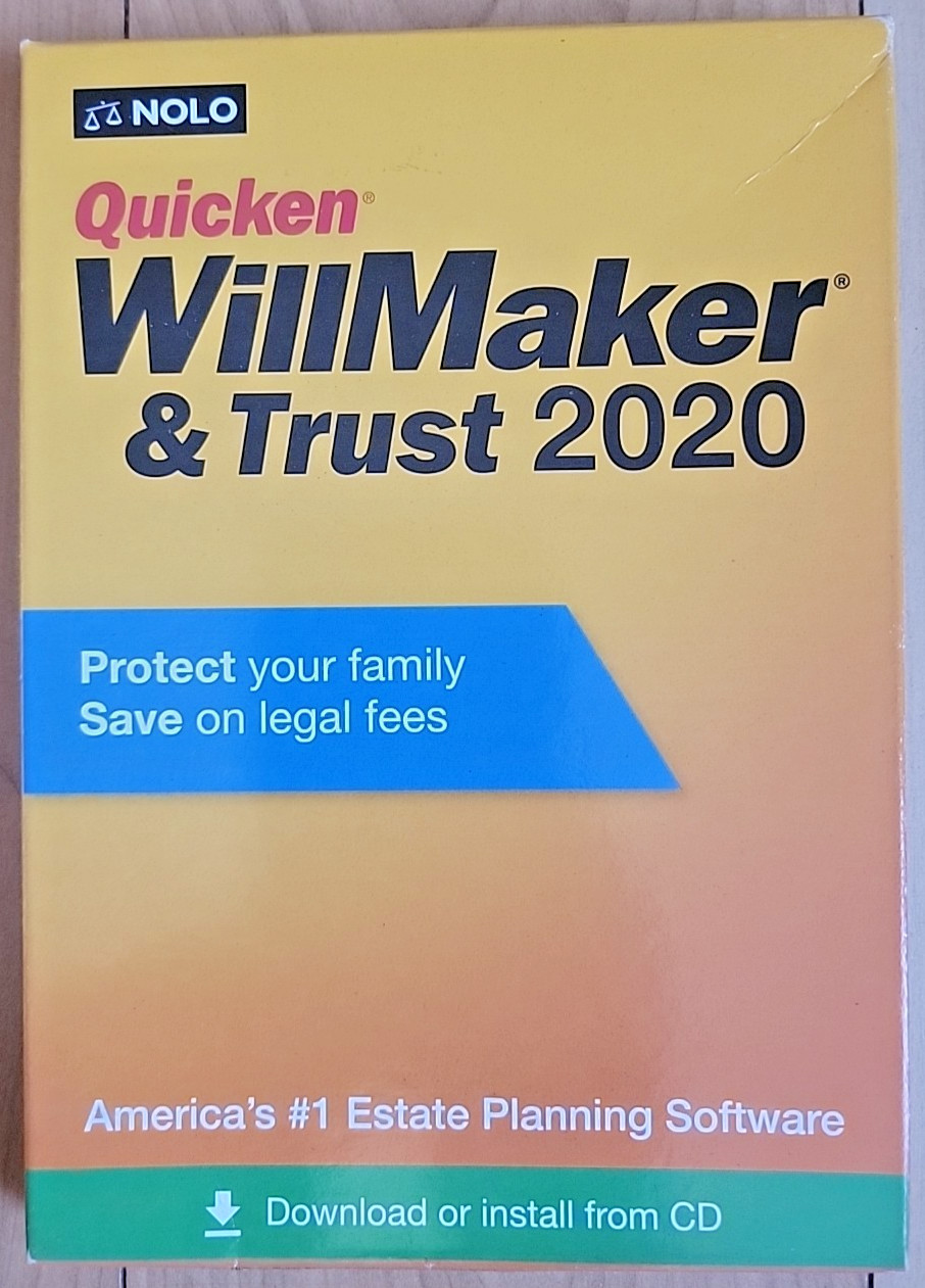 Quicken WillMaker & Trust 2020 Software – NEW Factory Sealed READ