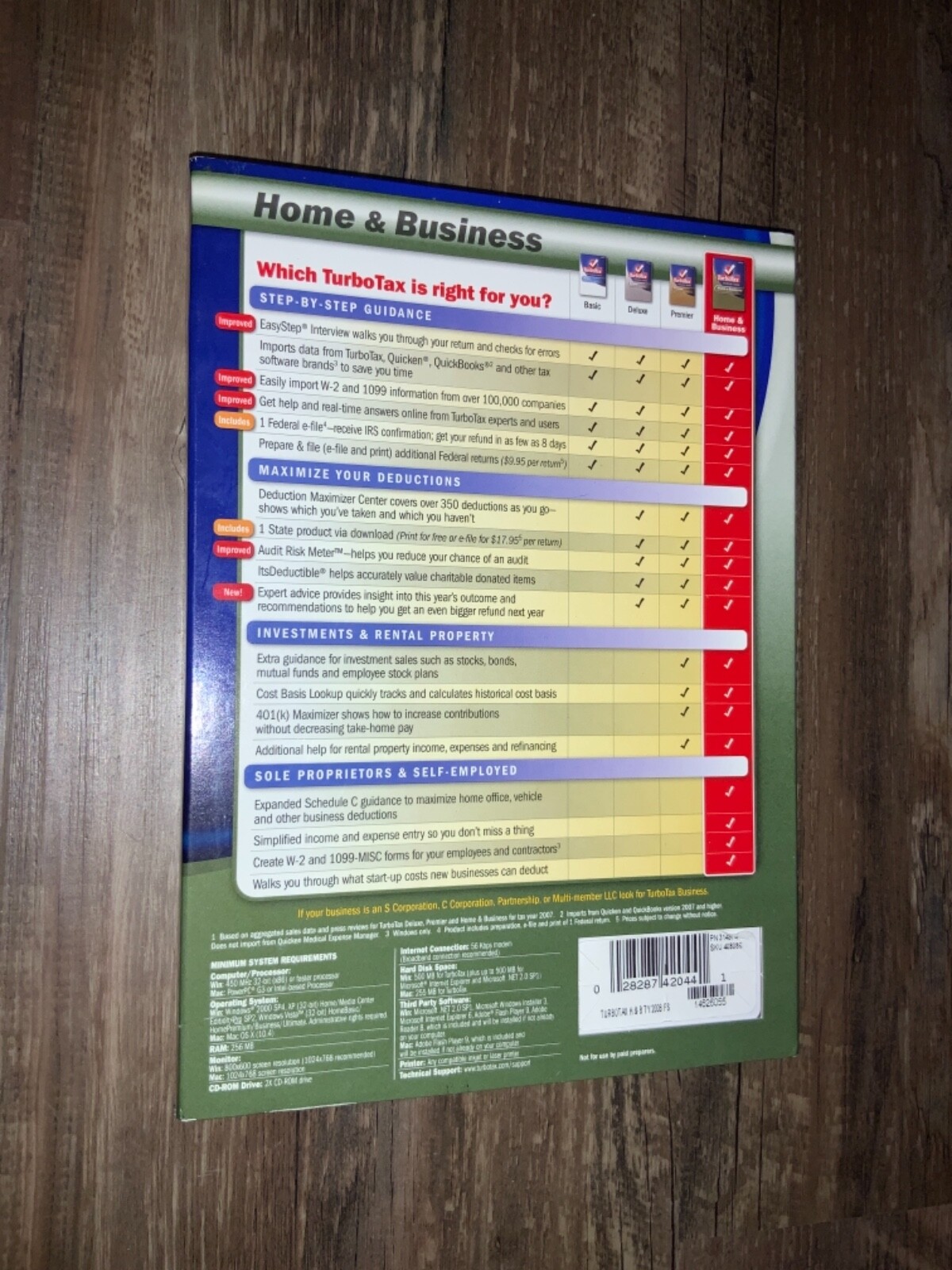 TurboTax Home & Business 2008