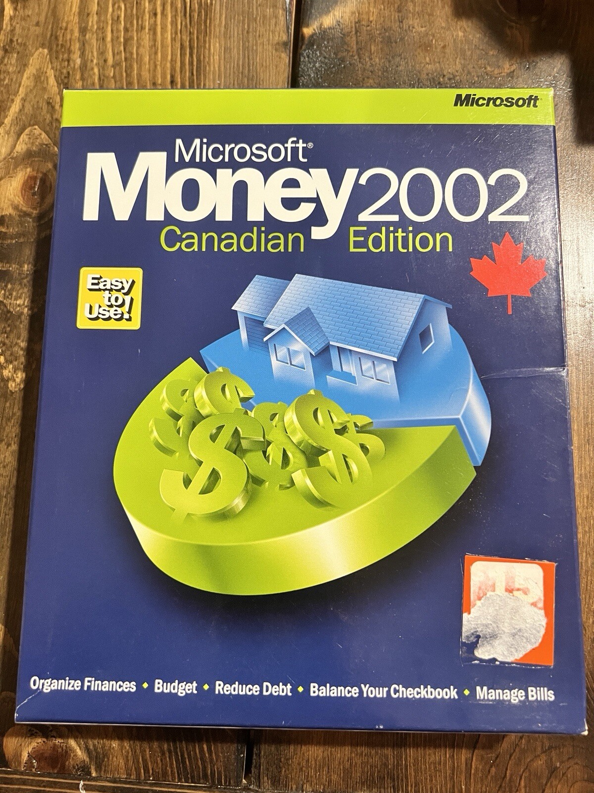 Microsoft Money 2002 Canadian Edition For ￼Windows PC Software CD-R