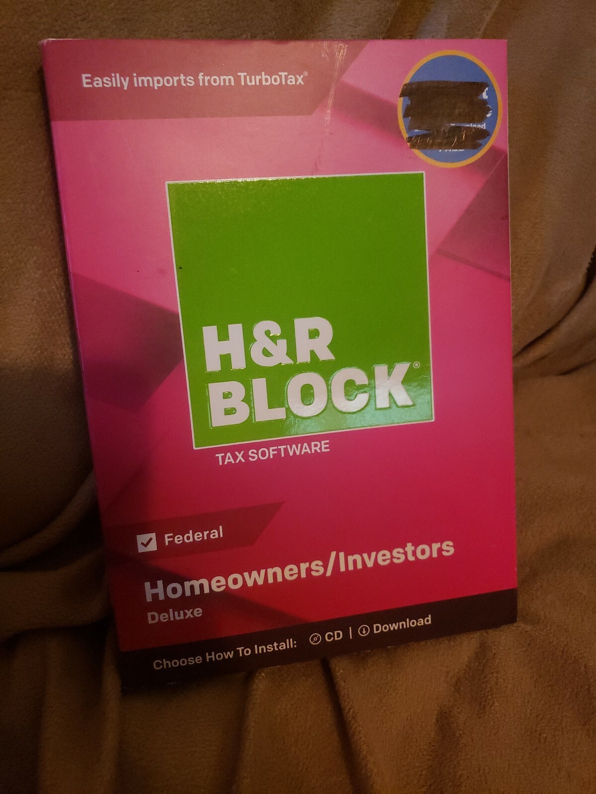 H&R Block 2018 Deluxe Tax Software Federal Homeowners/Investors