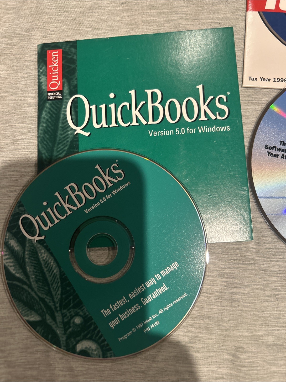 Quickbooks Version 5.0 Turbotax Premier Home & Business 2002 & 1999 ￼