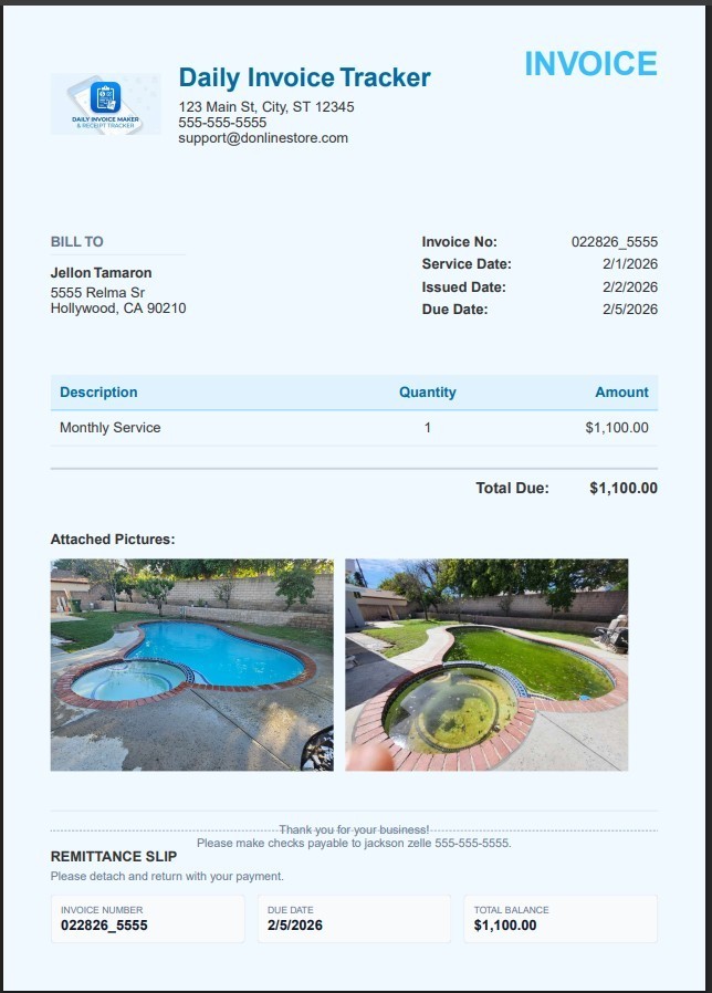Invoice Maker Software Windows – Estimates, Service Log, AI Receipts