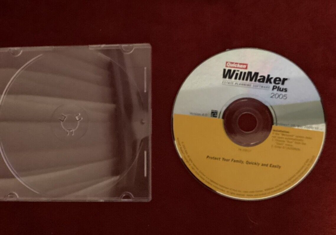 TAX CDs. “Quicken WillMaker Estate Planning Plus 2005. P.O.