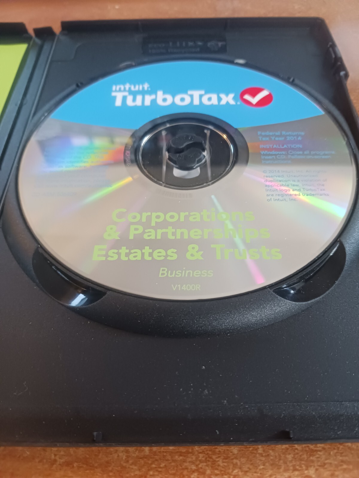 TurboTax Business 2014 CORPORATIONS & PARTNERSHIP Federal Returns Federal E-File