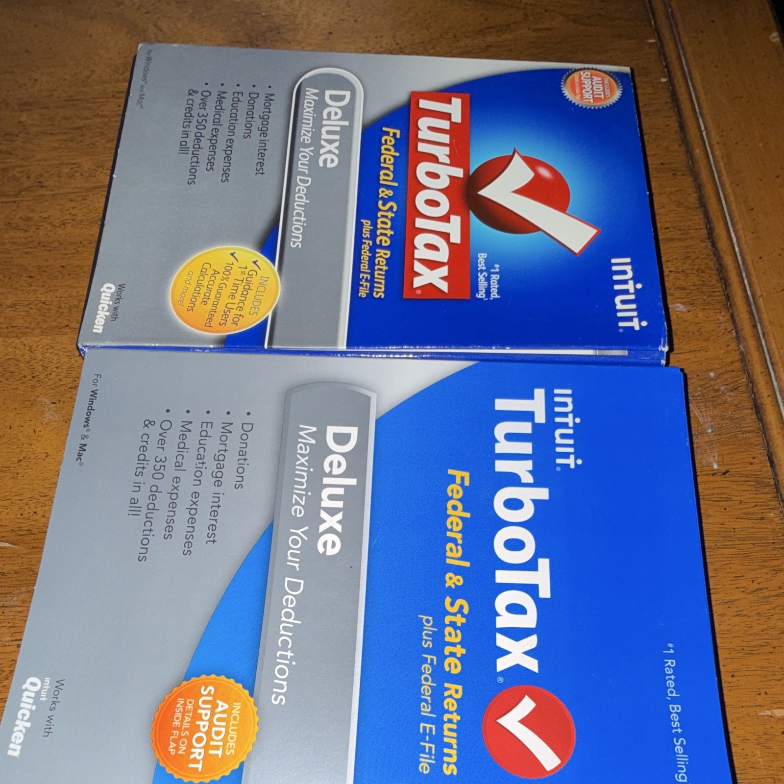 Intuit TurboTax Deluxe Tax Preparation Software 3 CD for Windows
