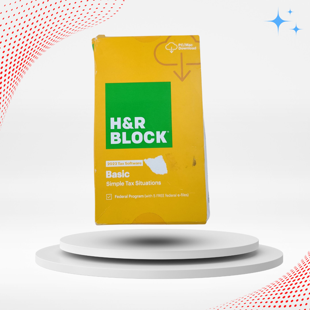 H&R Block 2022 Tax Software – Basic Simple Tax Situations PC/MAC